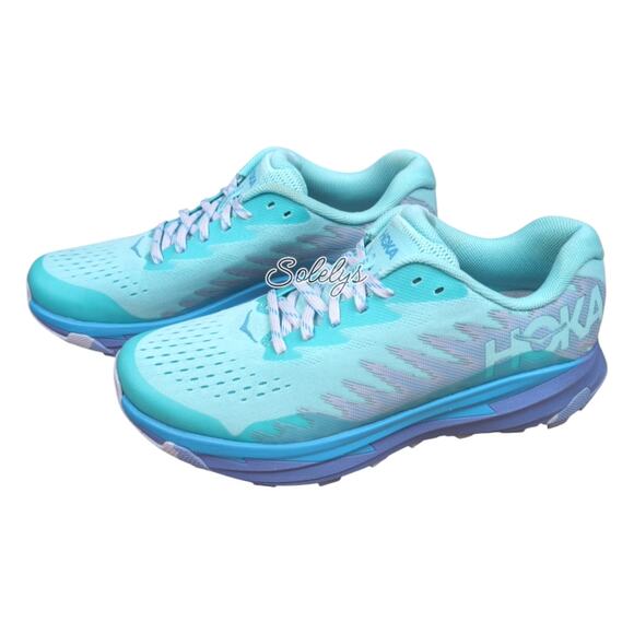 HOKA ONE ONE Torrent 3 Cloudless Comos Blue Purple Trail Running Sneaker Women 8 - Picture 3 of 11